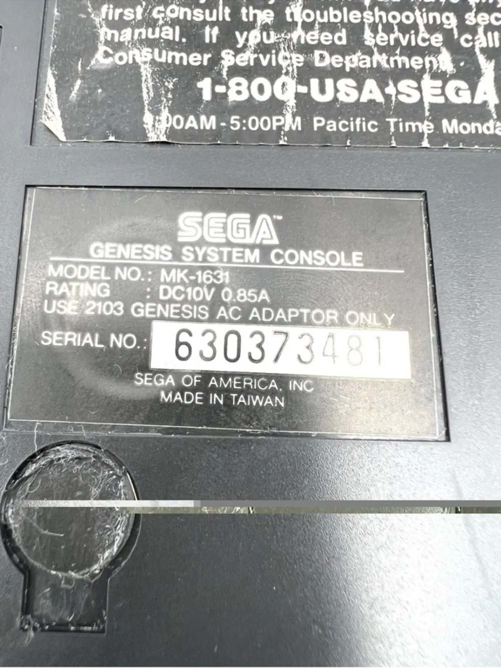 Vintage Sega Genesis Console with Controller
